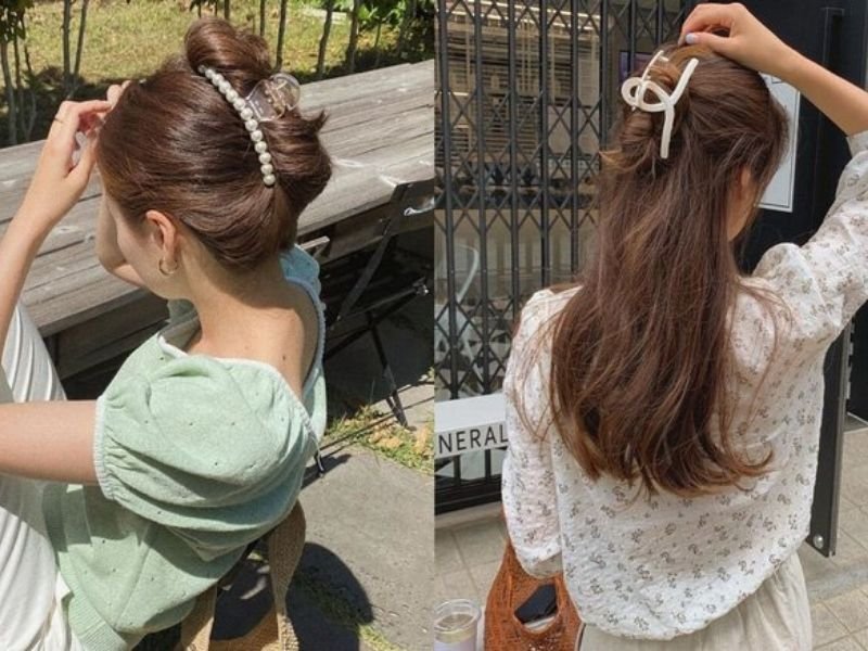 Tổng cộng có 7 kiểu kẹp tóc Hàn Quốc đẹp giúp chị em thoải mái và nâng cấp  diện mạo